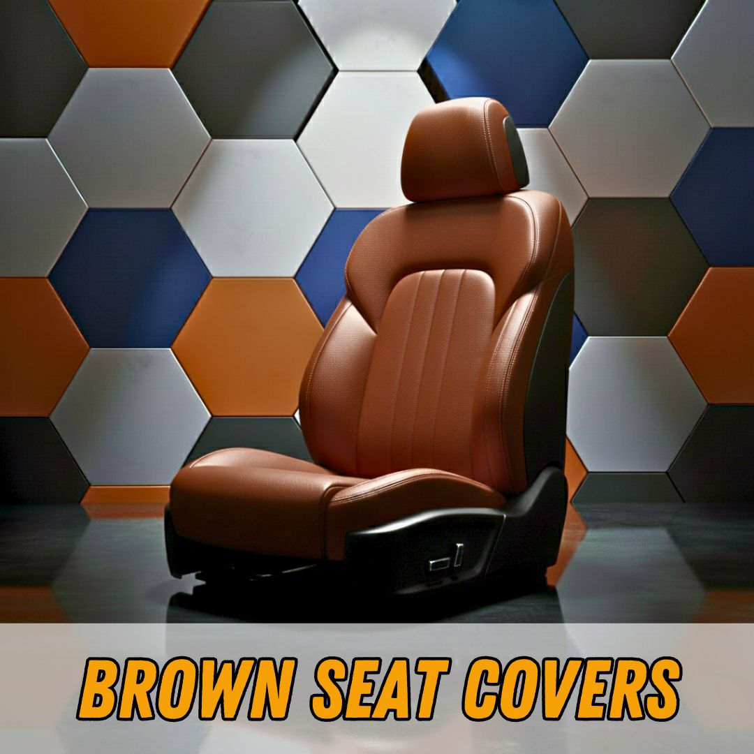 Brown seat covers
