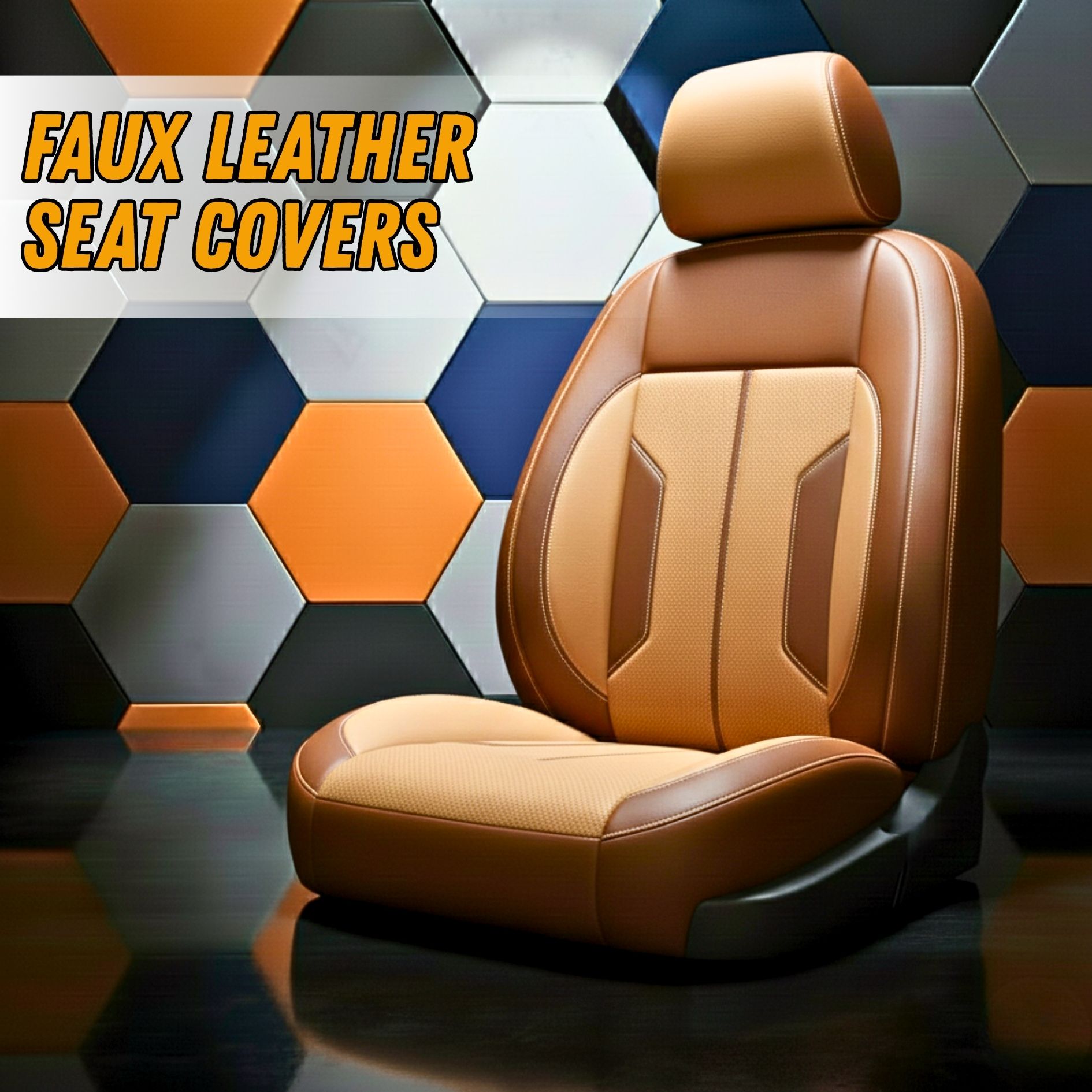 Faux leather seat covers