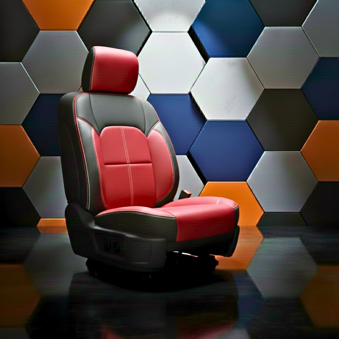 Red & black seat covers