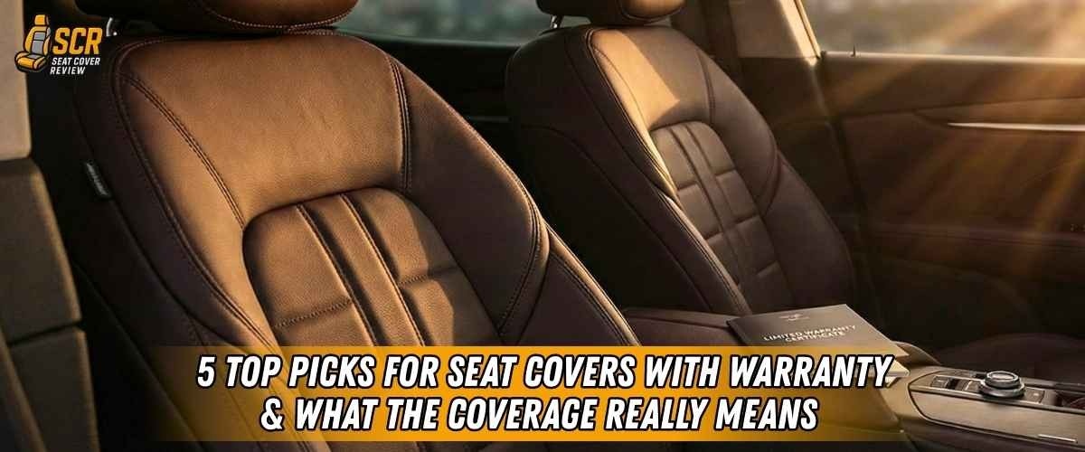 Premium leather car seats, highlighting seat covers with warranty and real coverage explained in the buyer guide.