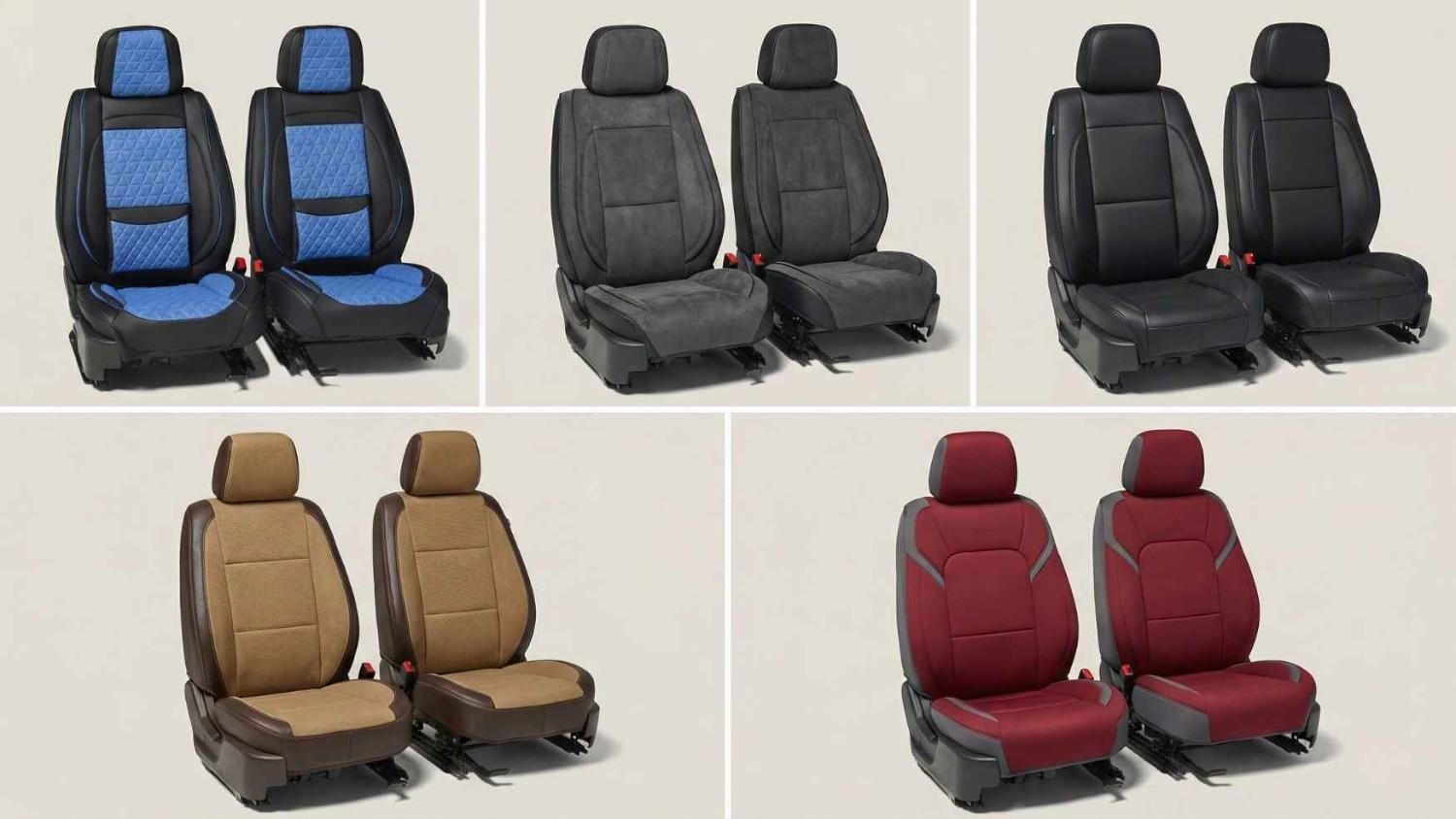Custom fit seat covers in multiple materials; stay tight, resist sliding, and keep your interior smooth and wrinkle free.
