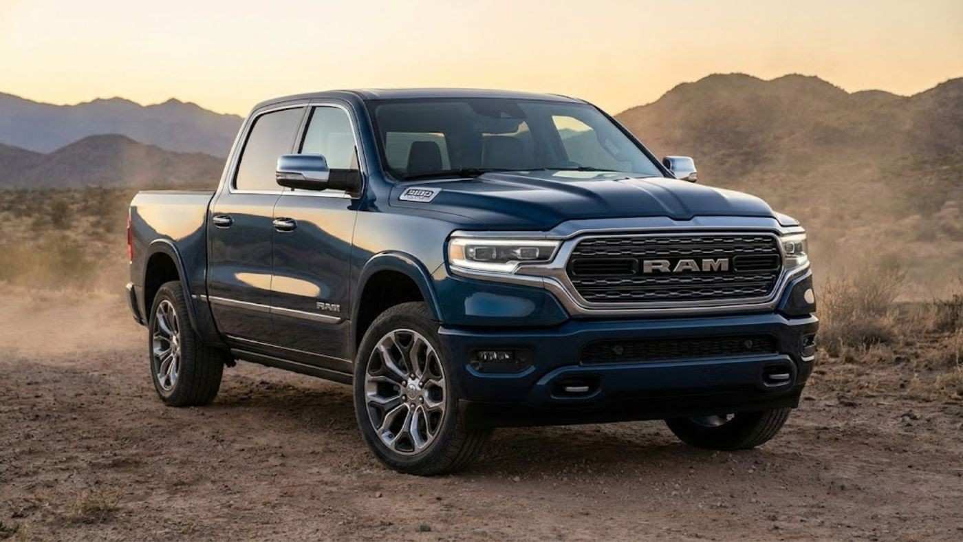 Ram 1500 truck on rugged terrain shows seat covers for trucks 2026 with affordable neoprene protection for daily & work use.