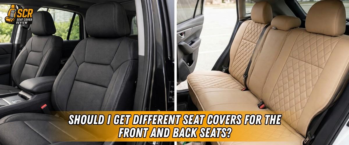 Driver pressing car seat cushion; to know seat covers vs seat replacement to decide the best fix for worn car seats.