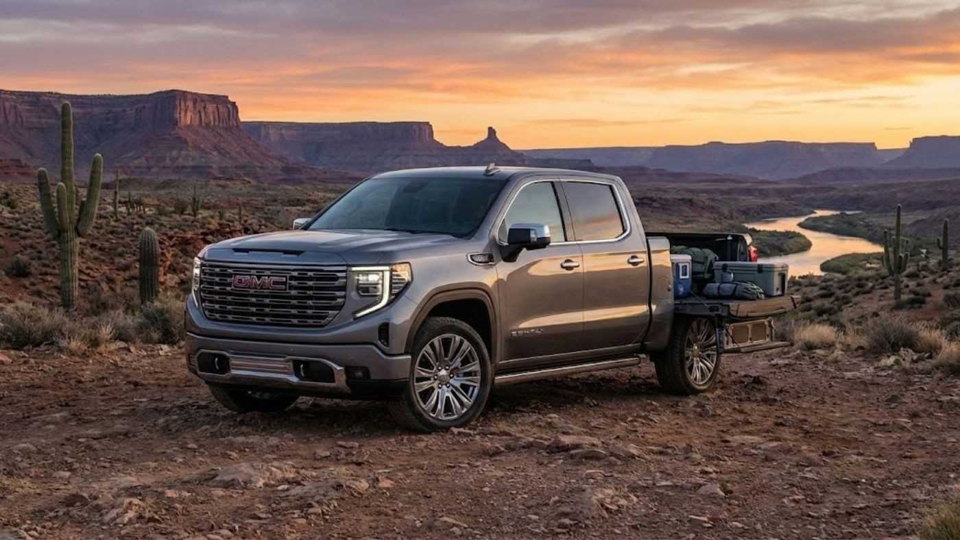 GMC Sierra off-road truck highlights seat covers for trucks 2026 with ballistic nylon durability built for extreme trail use.