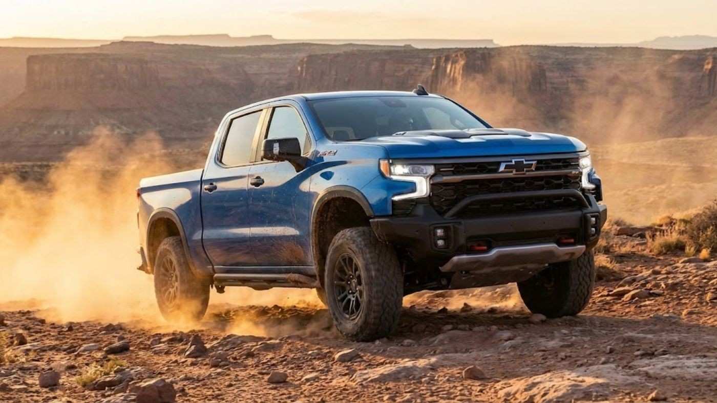 Chevy Silverado off-road truck shows seat covers for trucks 2026 with a waterproof neoprene design built for mud and water.