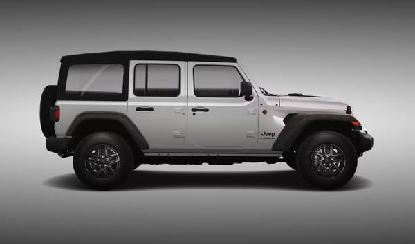 2025 Jeep Wrangler front three-quarter exterior view