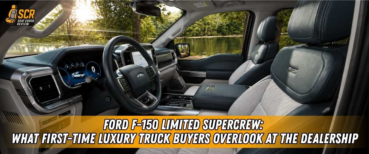 Ford F-150 Limited SuperCrew interior highlighting the premium cabin first-time luxury truck buyers often overlook.