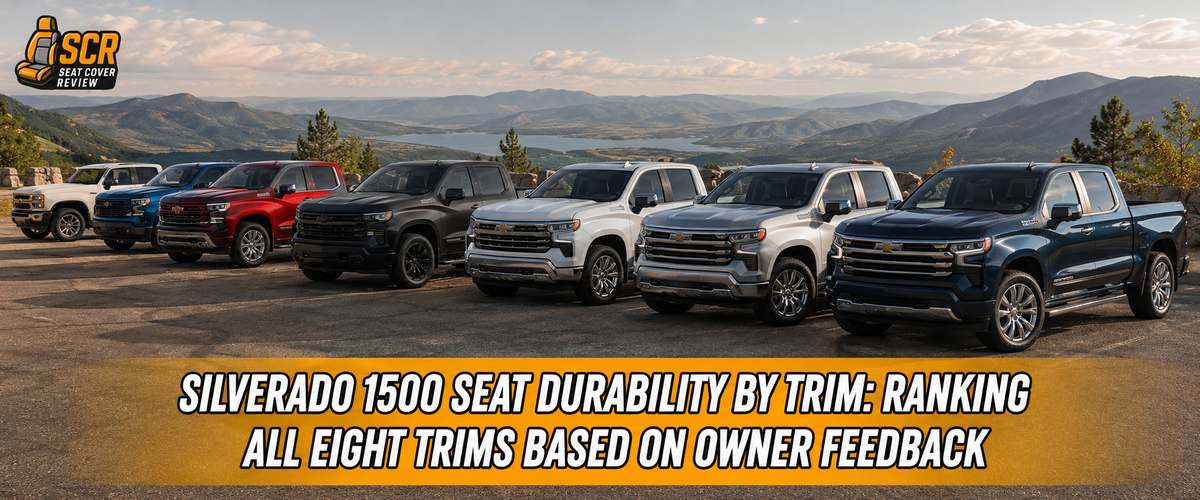 Silverado 1500 lineup showing all eight trims featured in a seat durability by trim ranking based on real owner feedback.