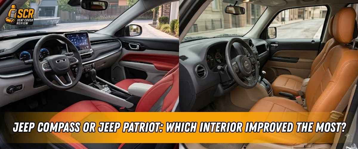 Jeep Compass and Jeep Patriot interiors compared side by side
