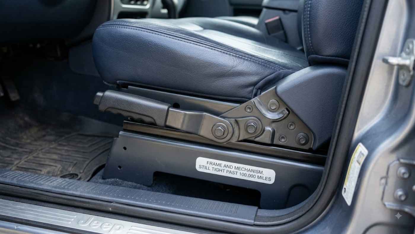 Jeep Liberty seats, door mechanisms and cabin materials aging over time