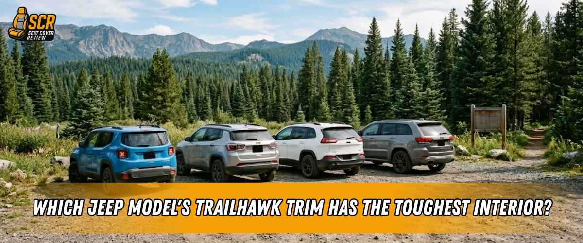 Jeep Renegade, Compass, Cherokee and Grand Cherokee Trailhawk models compared for interior toughness